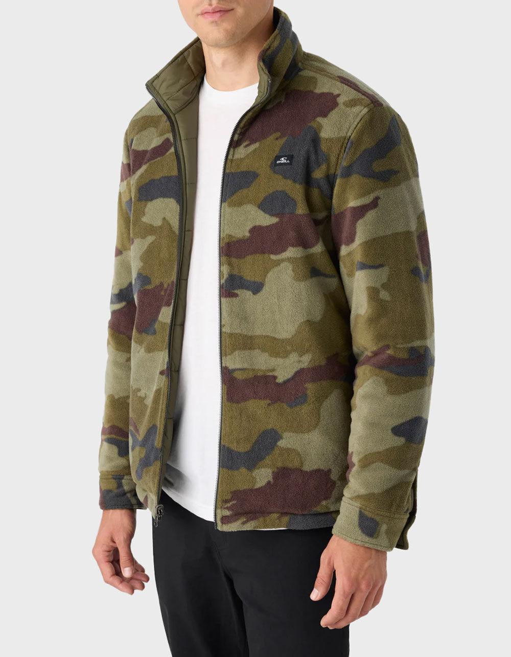 O'NEILL Glacier Reversible Mens Superfleece Jacket - ARMY Product Image
