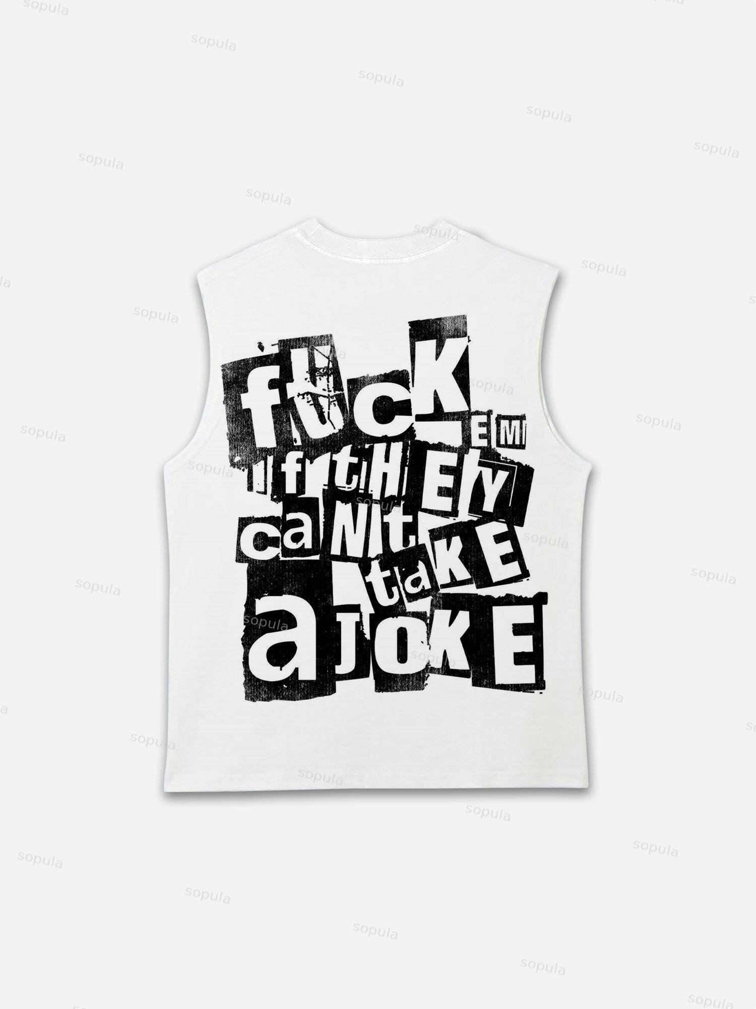 Abstract Portrait People Collage Vintage Graphic Tank Top Product Image