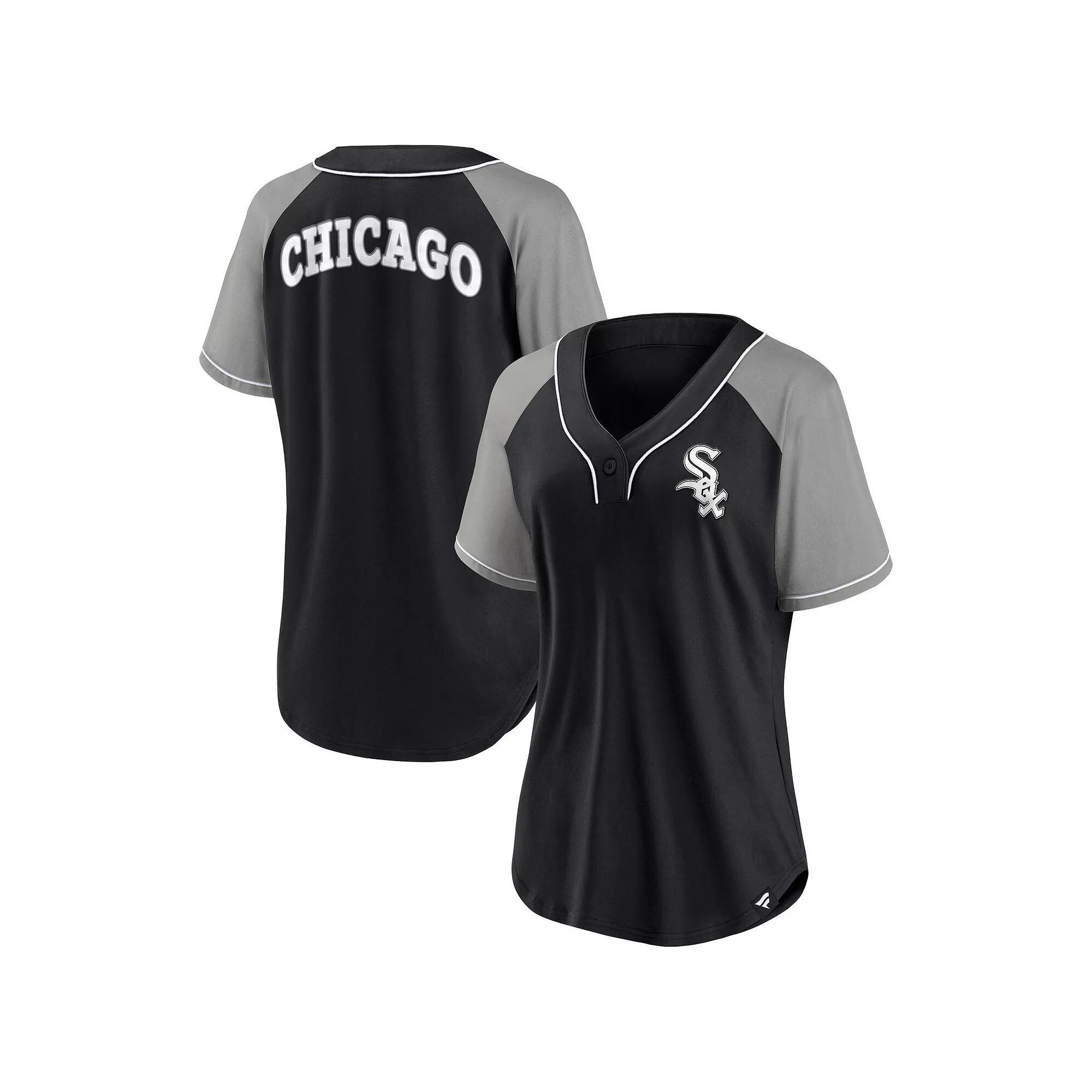 Womens Fanatics Branded Chicago White Sox Ultimate Style Raglan V-Neck T-Shirt Product Image