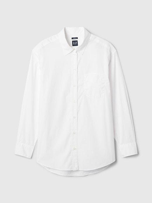 Organic Cotton Poplin Big Shirt Product Image