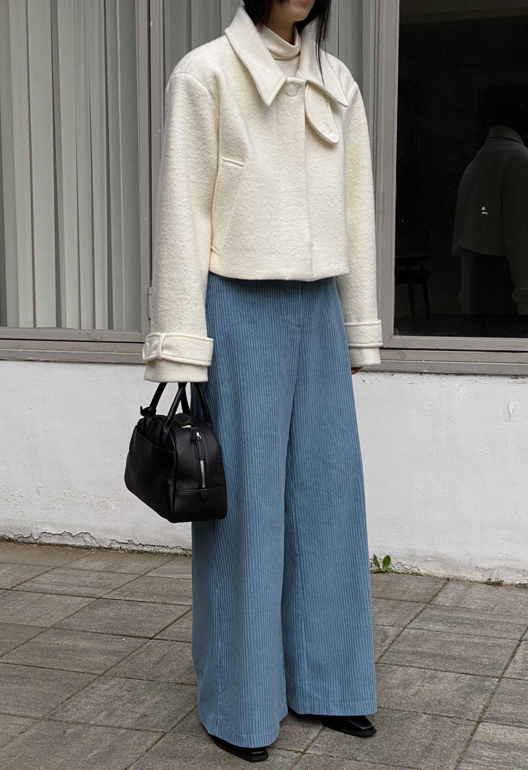 Chan Corduroy Pants in Cobalt Blue Product Image