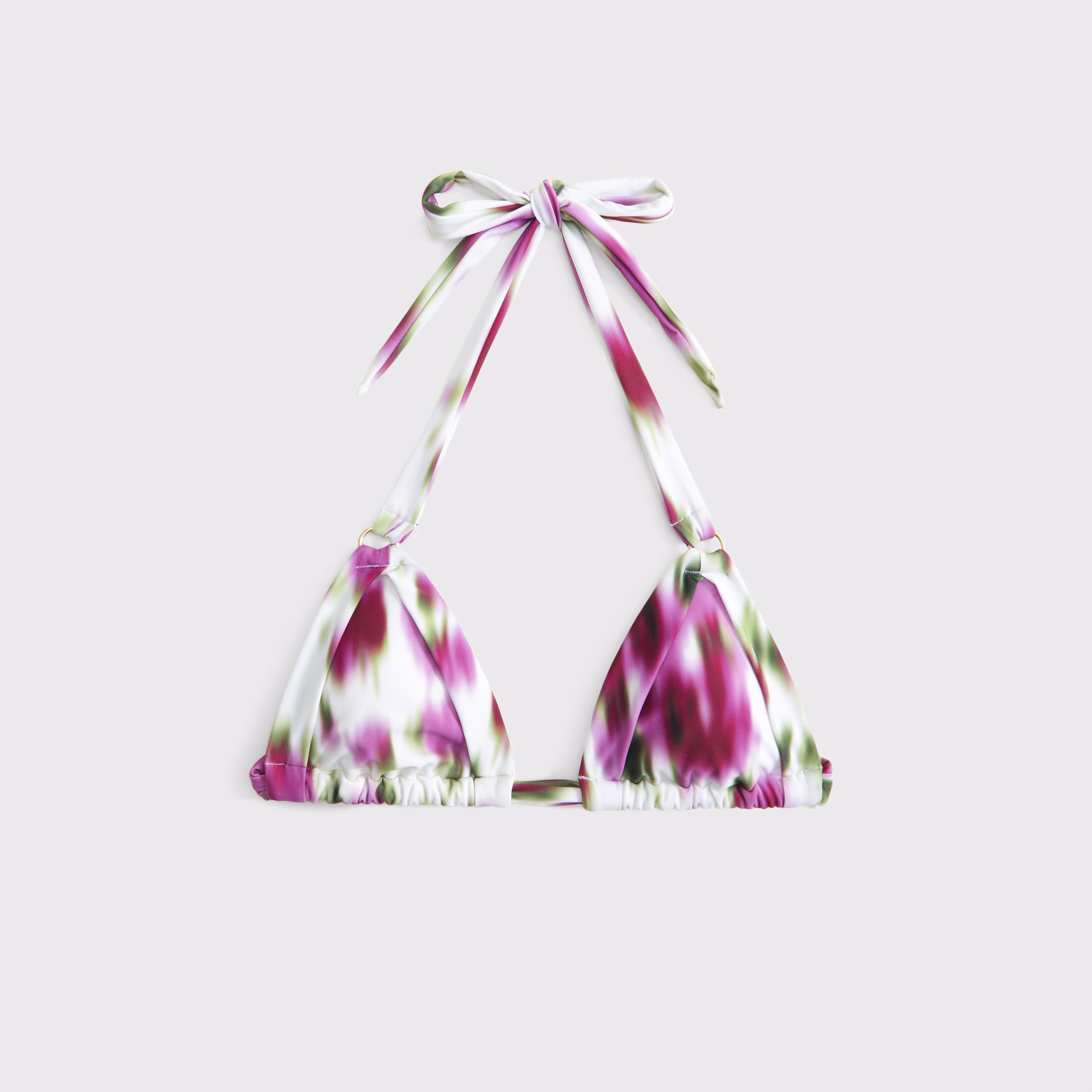 O-Ring Halter Triangle Bikini Top Product Image