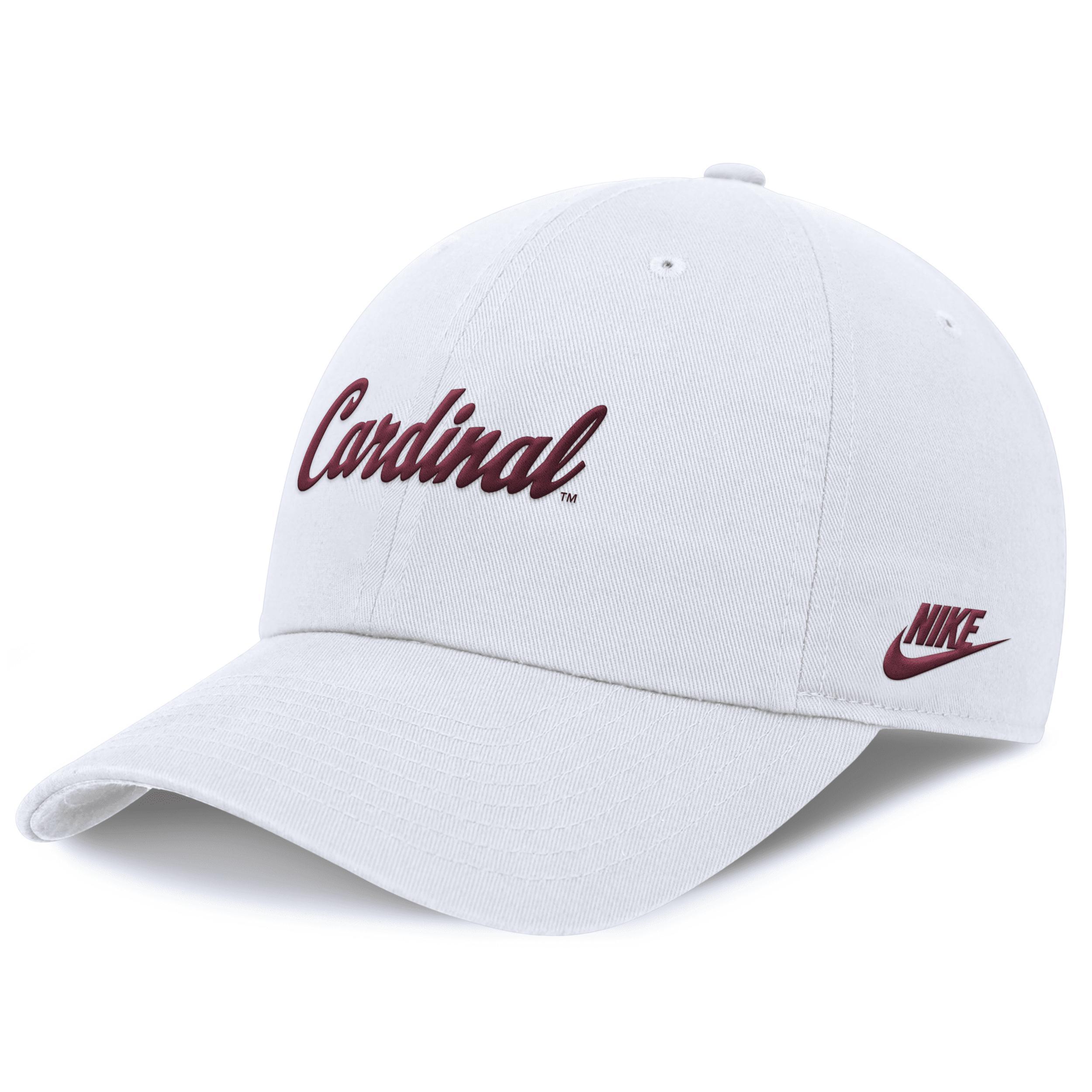 Men's Nike White Stanford Cardinal Legacy Club Performance Adjustable Hat,  Product Image