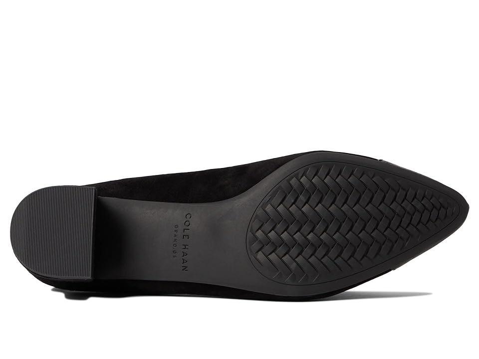 Cole Haan The Go-To Pump 45 mm Suede/Black Croc) Women's Shoes Product Image