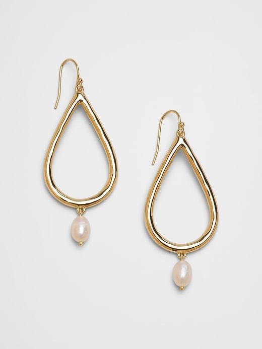 Statement Teardrop Pearl Earrings Product Image