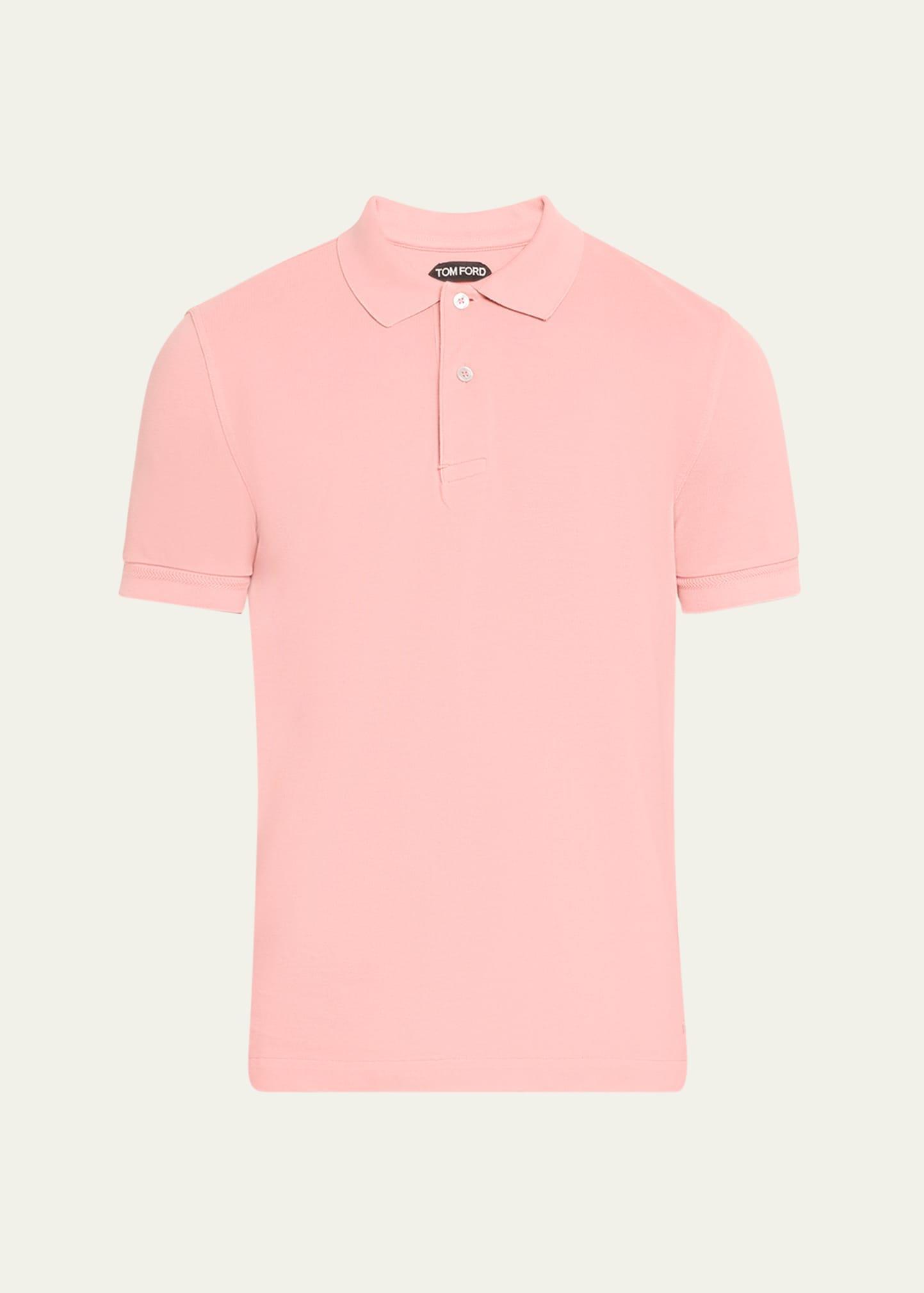 Mens Cotton Pique Polo Shirt Product Image