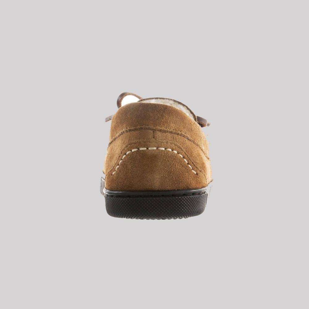 Isotoner Womens Genuine Suede Moccasin Slippers - Tan M Product Image