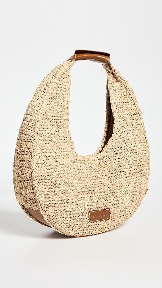 STAUD Large Raffia Moon Tote Bag | Shopbop Product Image