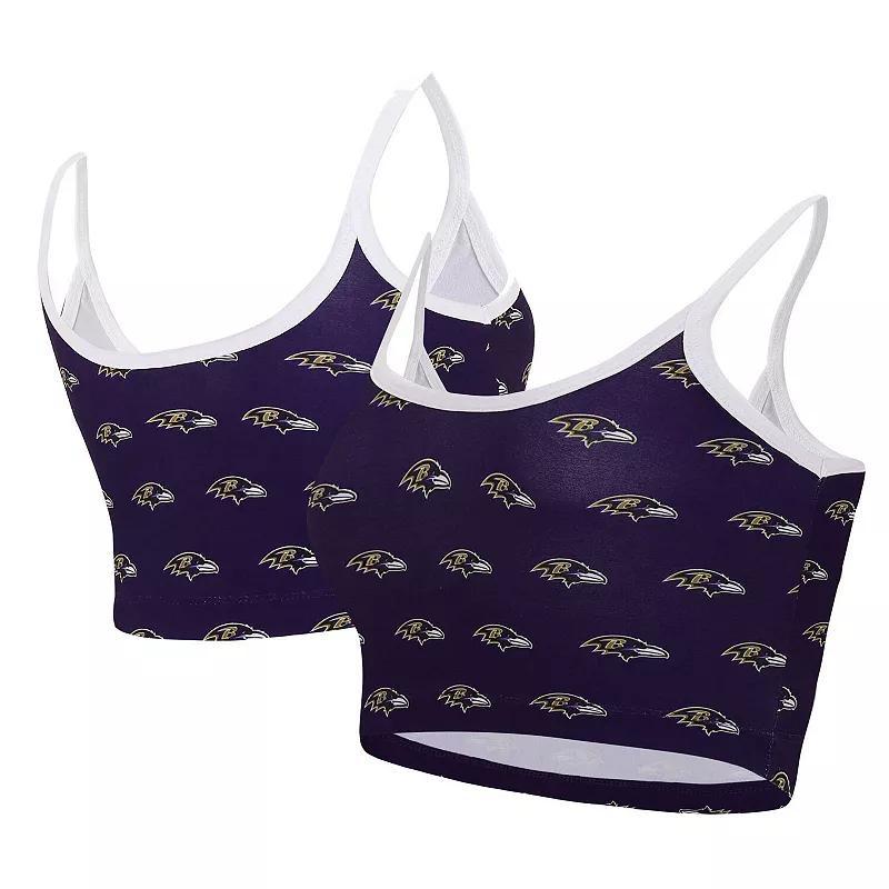 Womens Concepts Sport Baltimore Ravens Gauge Lounge Bralette Product Image