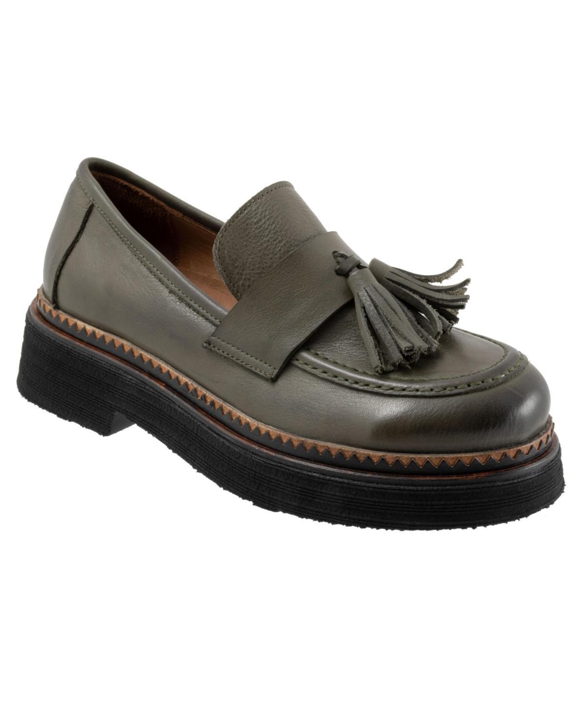 Bueno Gillian Leather Tassel Platform Loafers Product Image