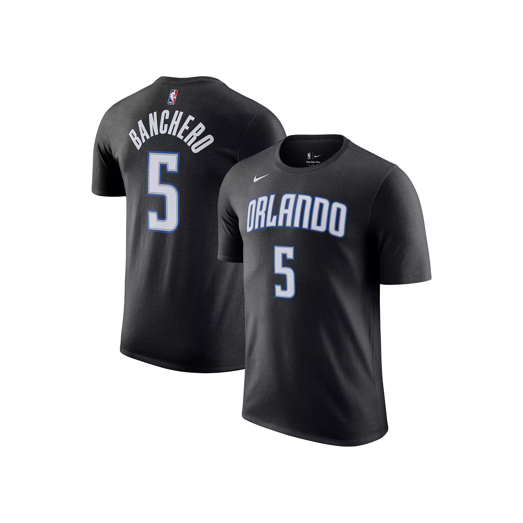 Men's Nike Paolo Banchero Black Orlando Magic Icon 2022/23 Name & Number T-Shirt,  Product Image