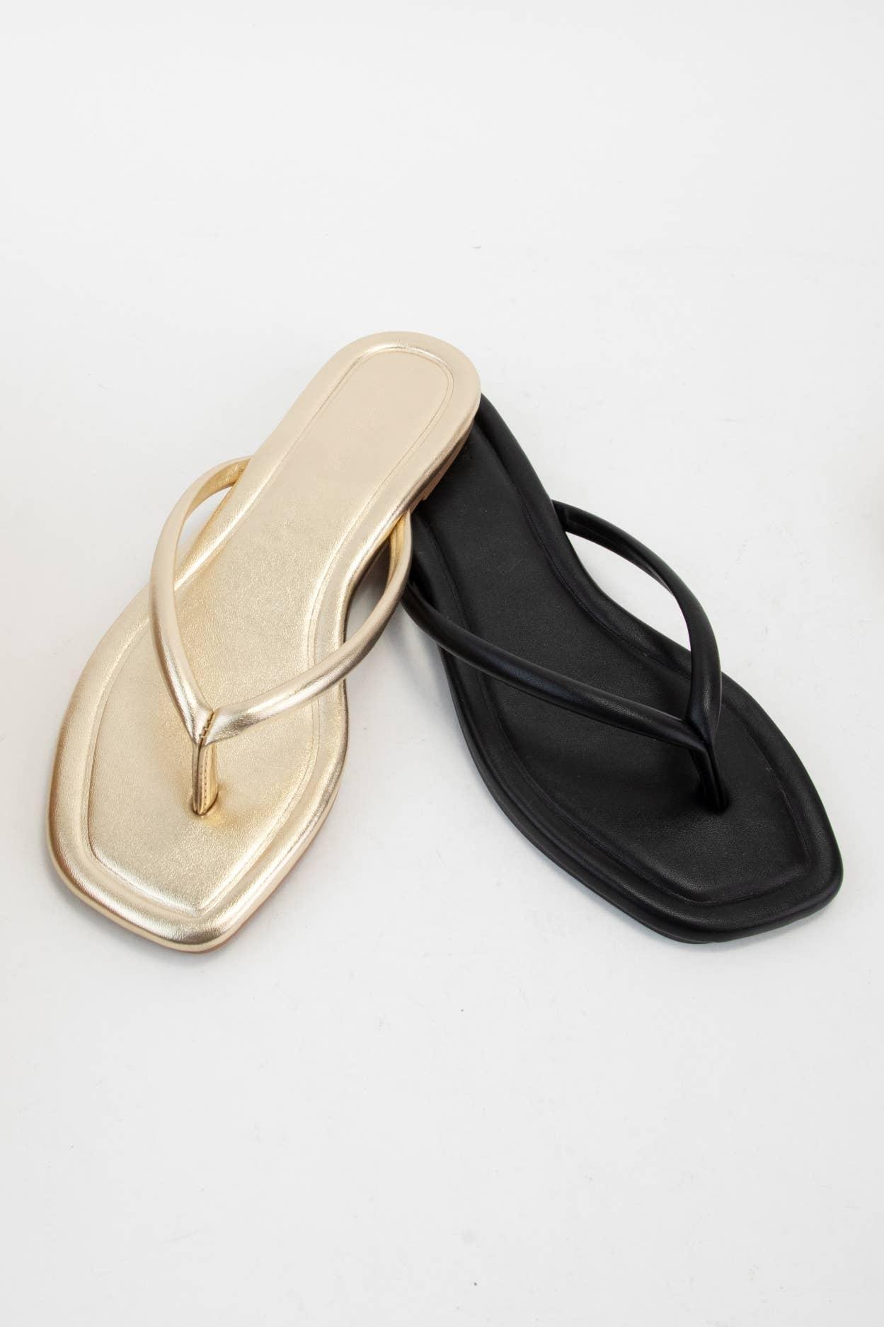 Silver Thong Sandal Product Image
