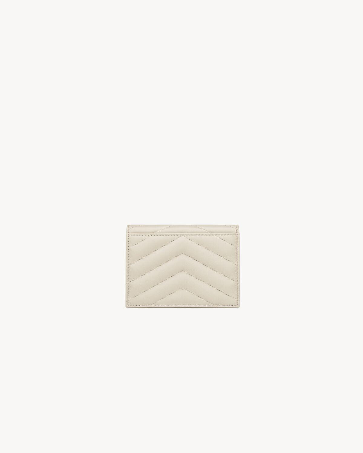 CASSANDRE MATELASSÉ FLAP CARD CASE IN LAMBSKIN | Saint Laurent | YSL.com Product Image