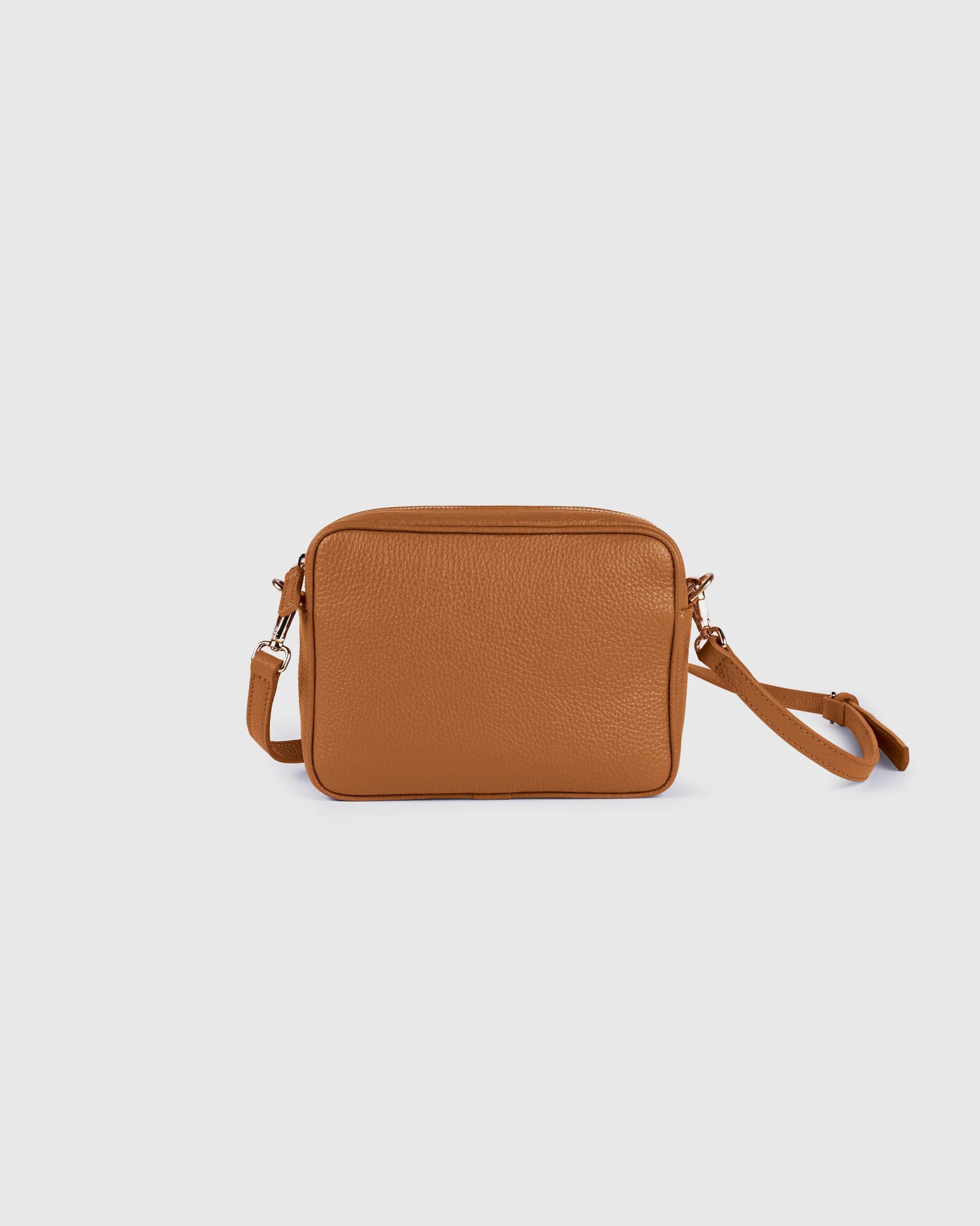 Quince | Women's Italian Leather Crossbody Bag in Brown Product Image
