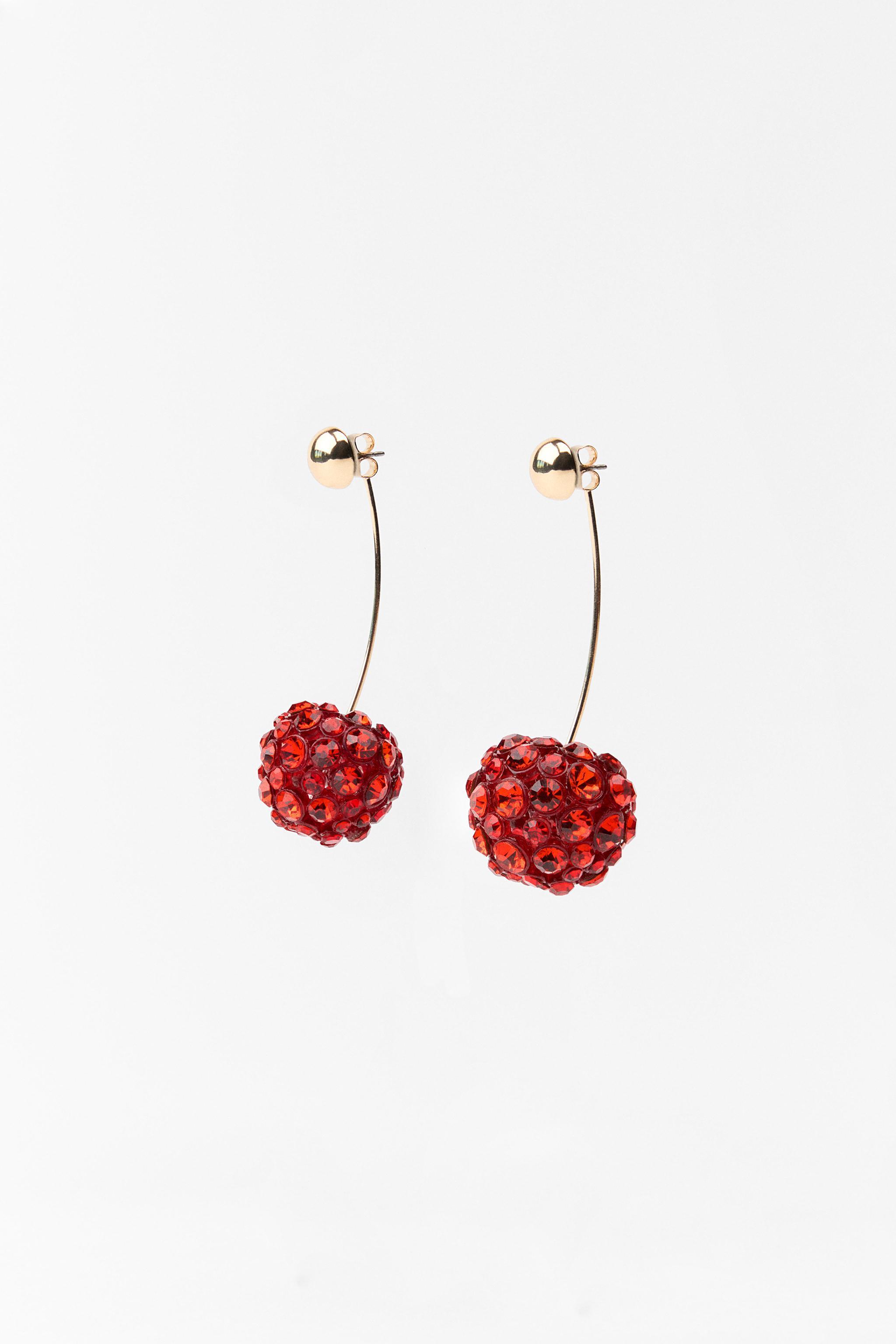 SPARKLY CHERRY EARRINGS Product Image