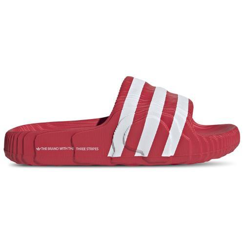 ADIDAS ORIGINALS Mens  Adilette 22 In Red/white Product Image