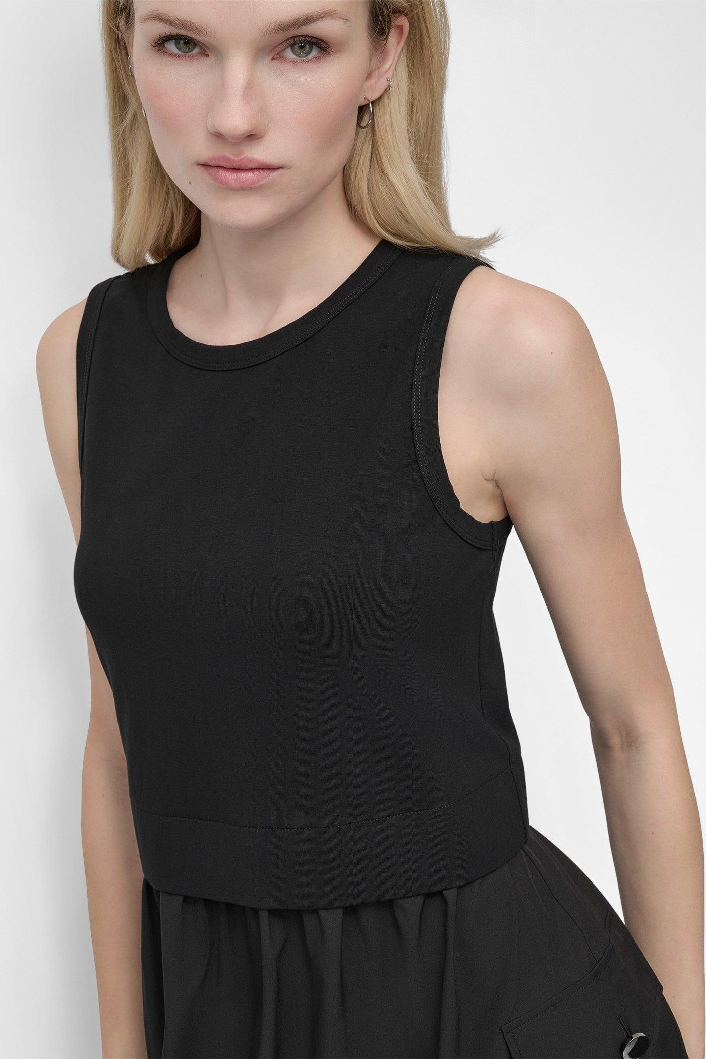 MIXED MEDIA CARGO A-LINE DRESS Product Image