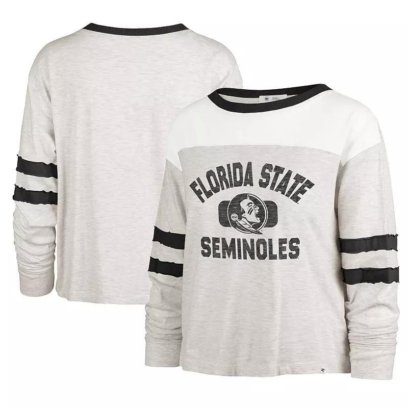 Womens 47 Oatmeal Florida State Seminoles All Class Lena Long Sleeve T-Shirt Product Image