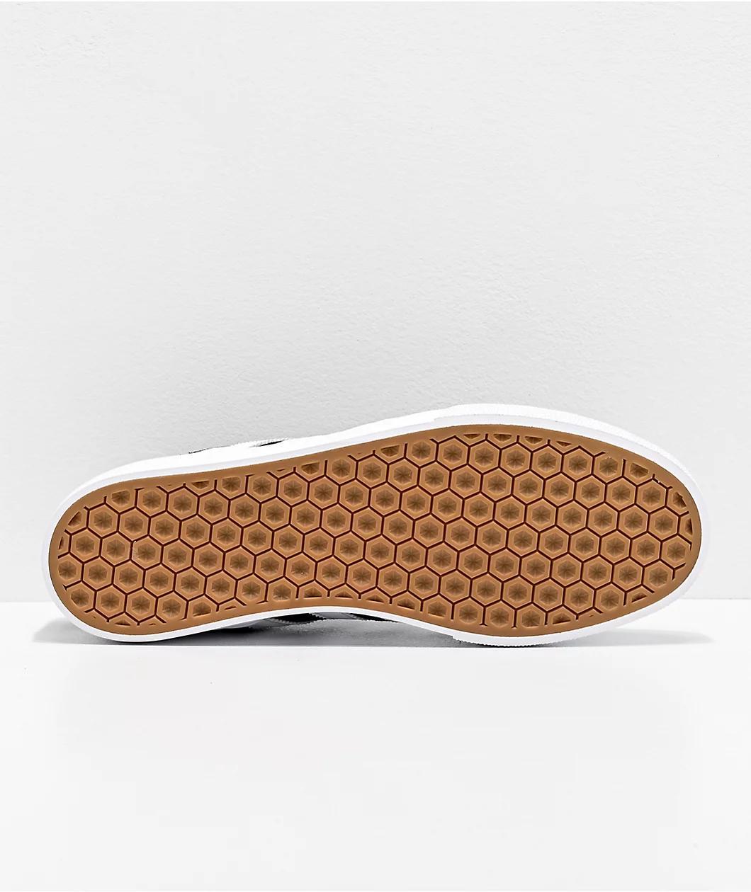 adidas Busenitz Vulc II Black, White & Gum Shoes Product Image