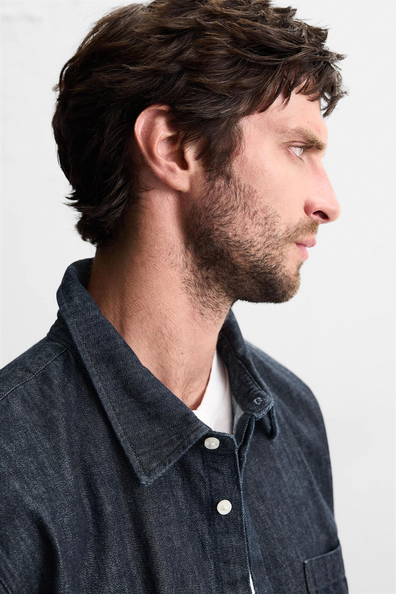 RELAXED FIT DENIM SHIRT Product Image