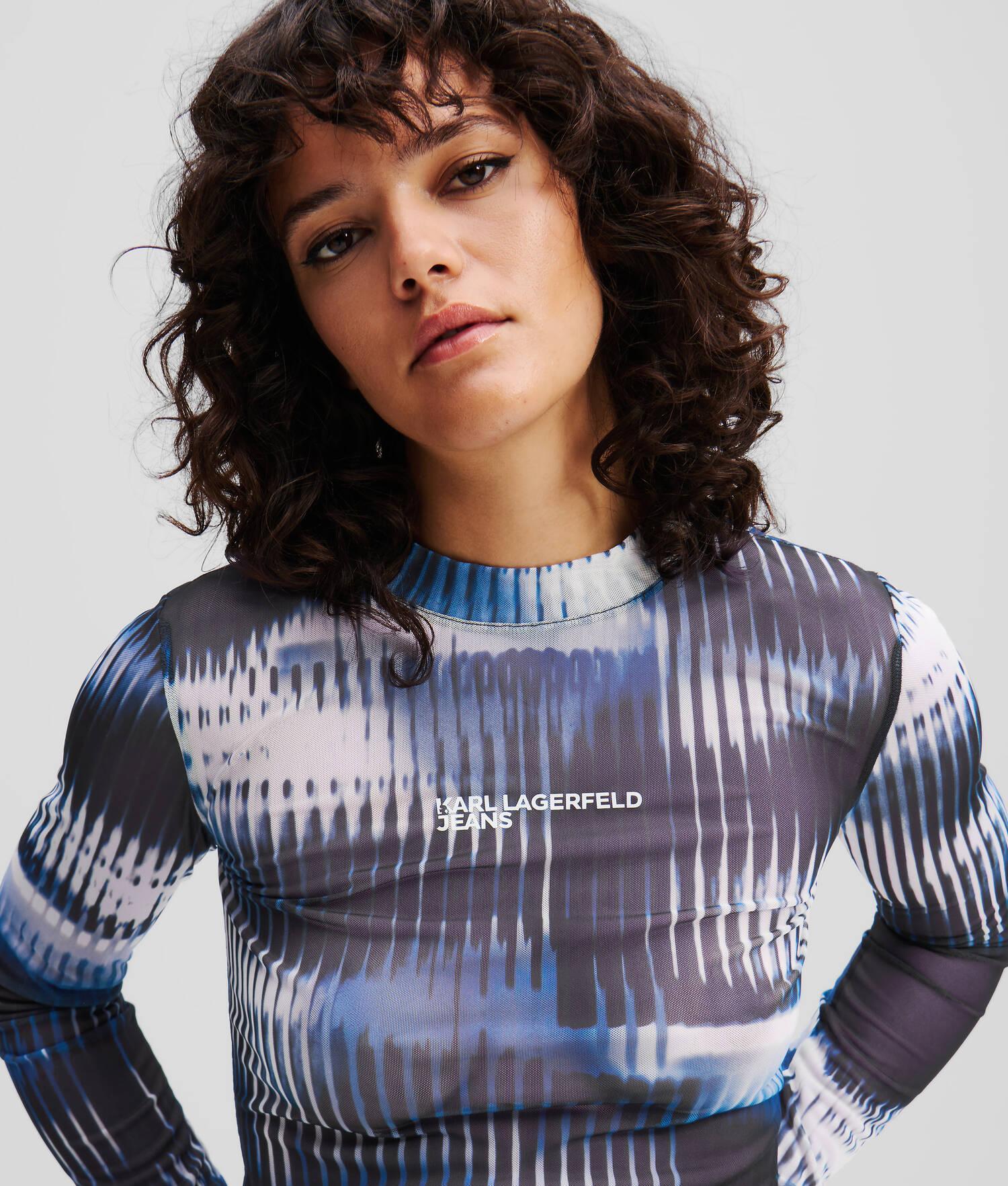 GLITCH PRINT MESH TOP Product Image