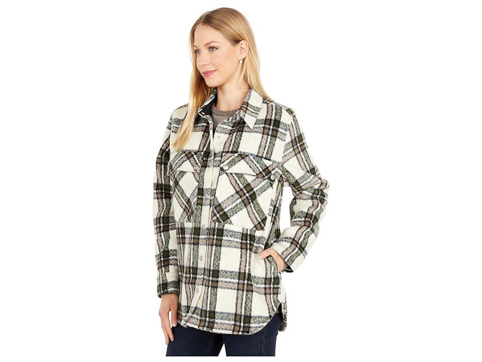 Blank NYC Oversized Flannel Shirt Jacket (Outsider) Women's Clothing Product Image