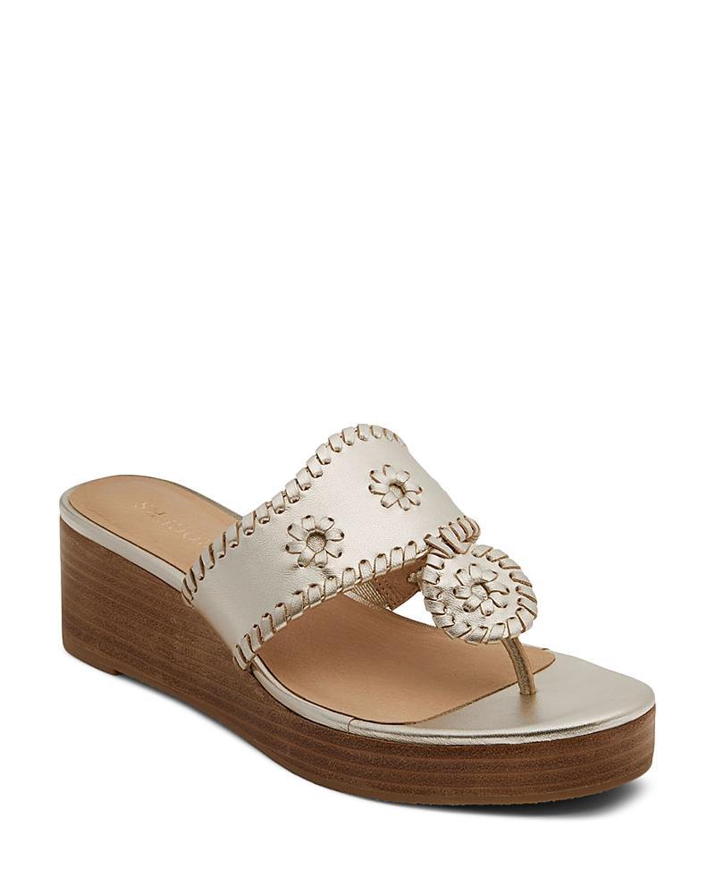 Jack Rogers Womens Jacks Stacked Mid Wedge Sandals Product Image