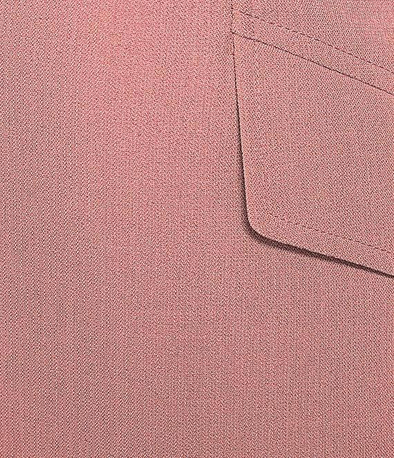 Kasper Crepe Notch Collar 1-Button Jacket Product Image