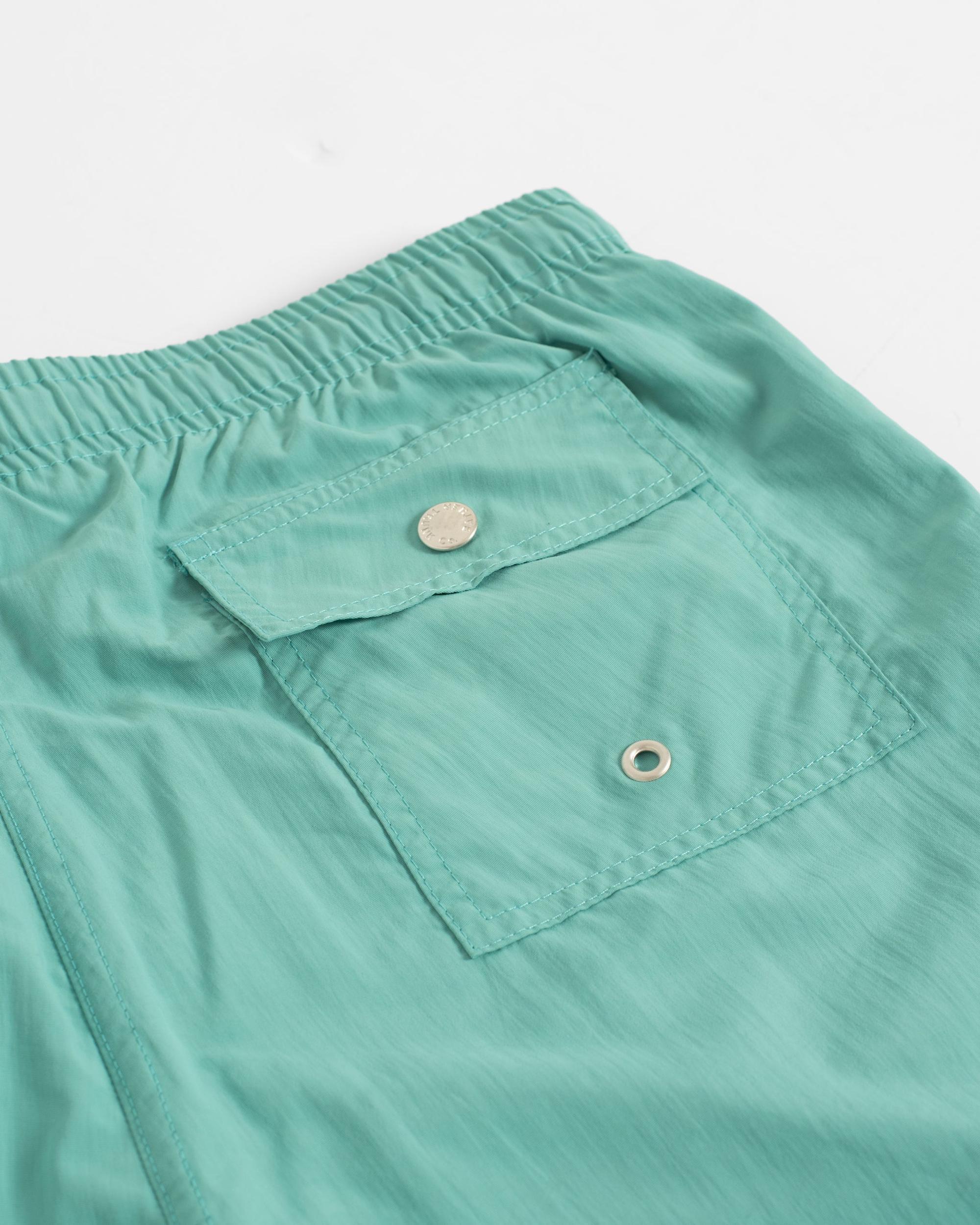 Solid Teal Swim Trunk Product Image