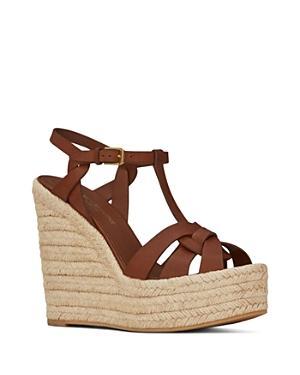 Womens Tribute Leather Espadrille Wedge Sandals Product Image