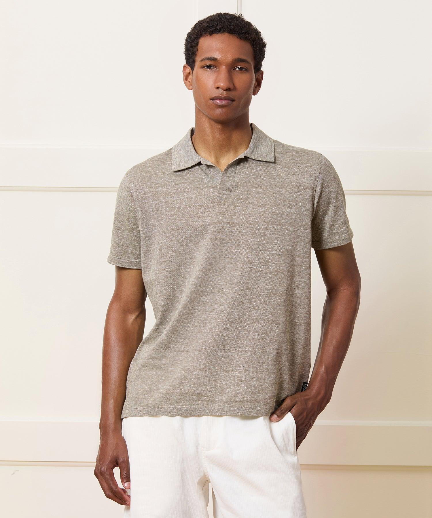 Cotton-Linen Pique Montauk Polo Product Image
