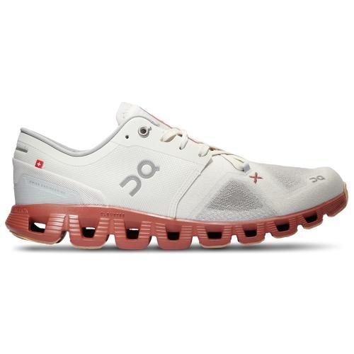 On Mens On Cloud X 3 - Mens Running Shoes Ice/Auburn Product Image