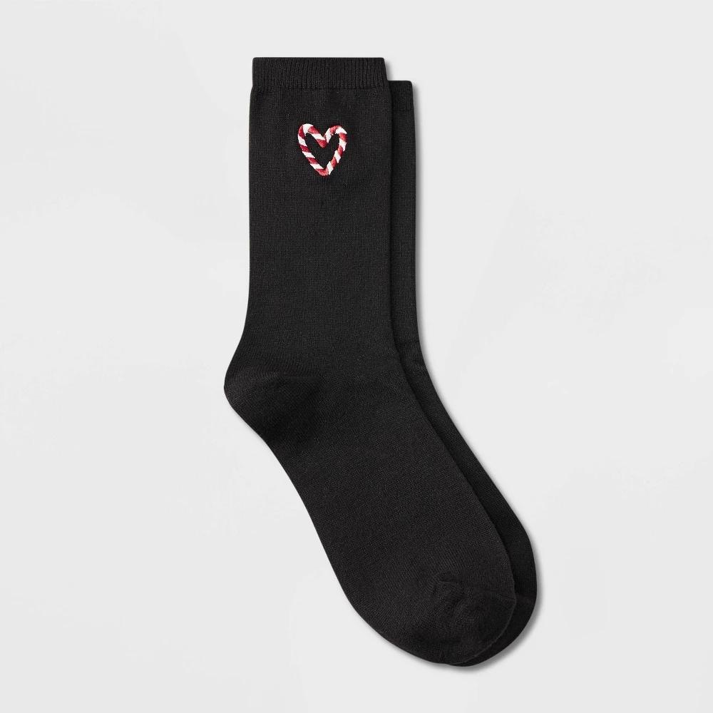 Women's Supersoft Embroidered Holiday Crew Socks - Auden™ 4-10 Product Image