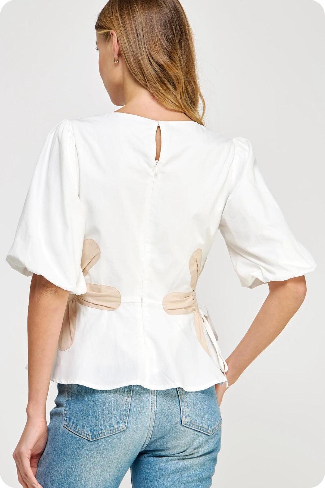 Floral Colorblock Top Product Image