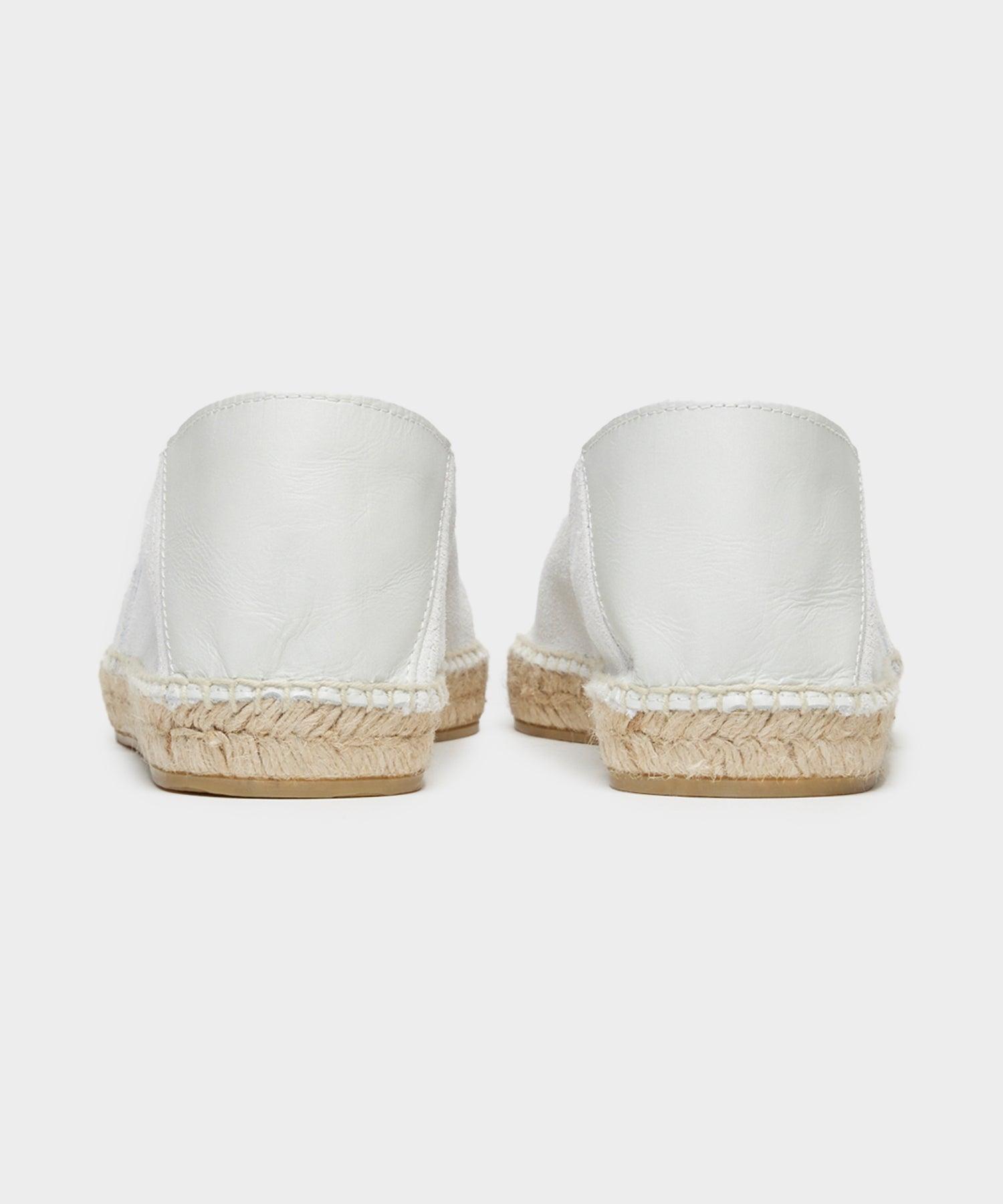 Suede Espadrille in Ivory Product Image