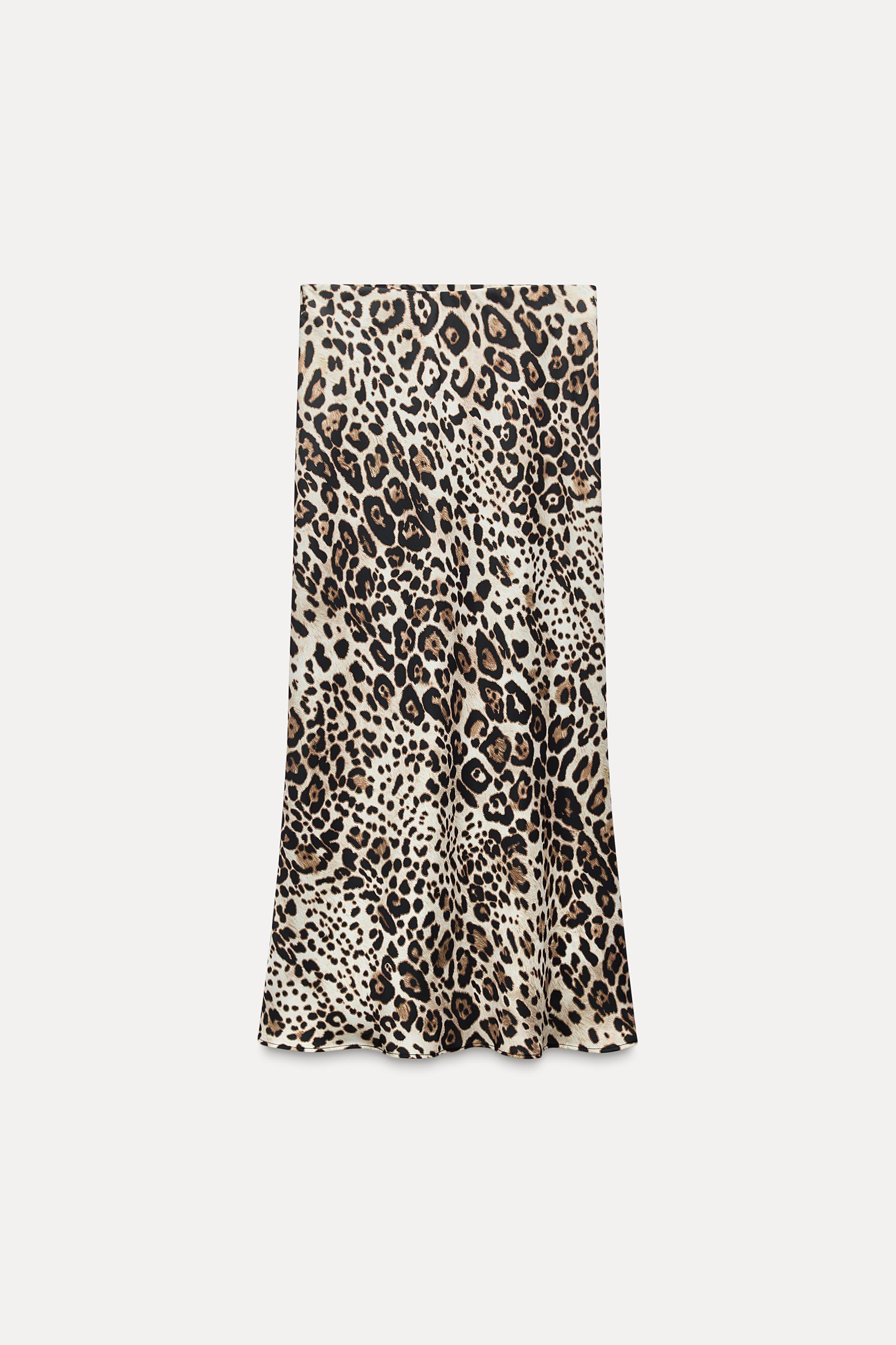 ANIMAL PRINT MIDI SKIRT Product Image