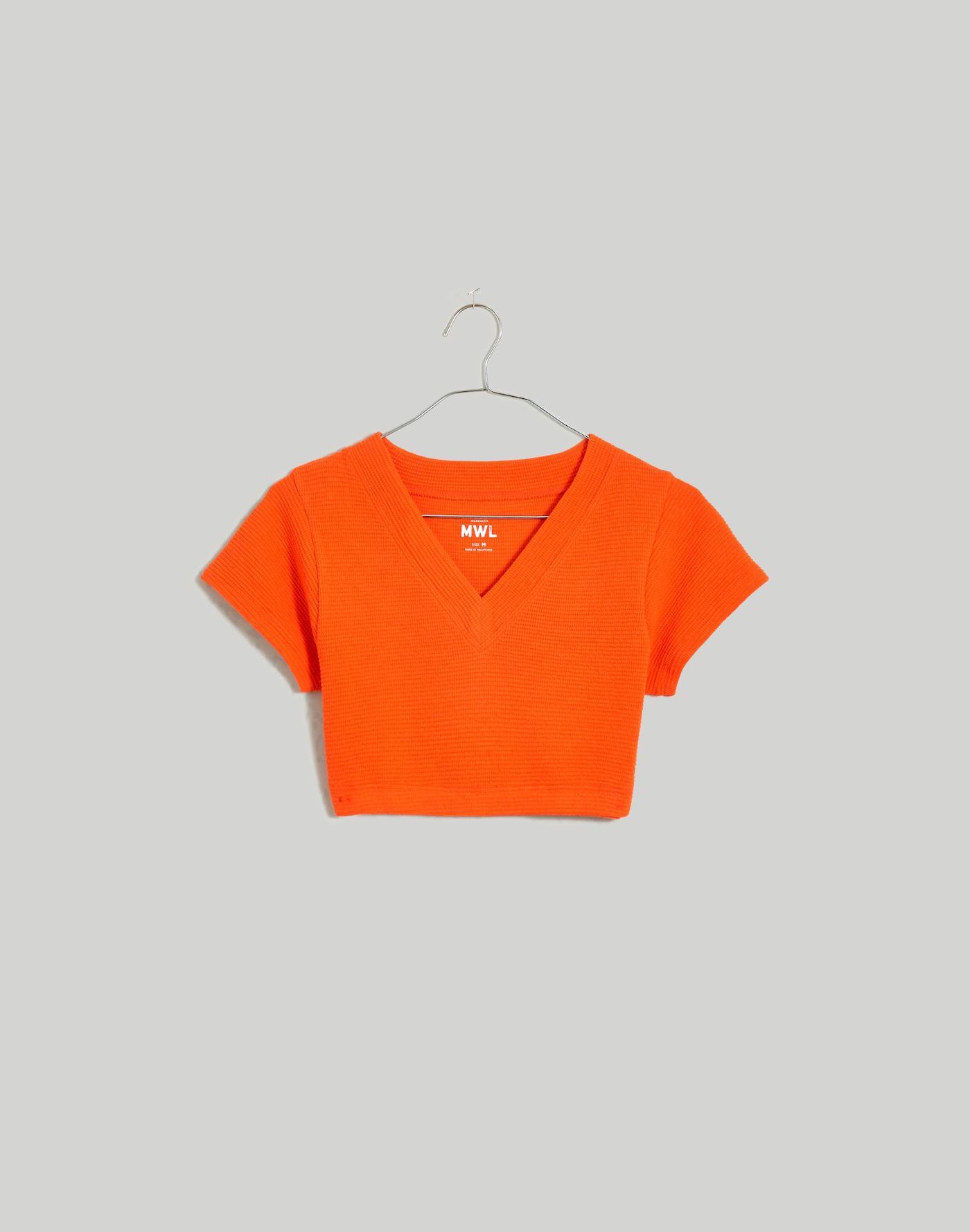 V-Neck Crop Tee Product Image