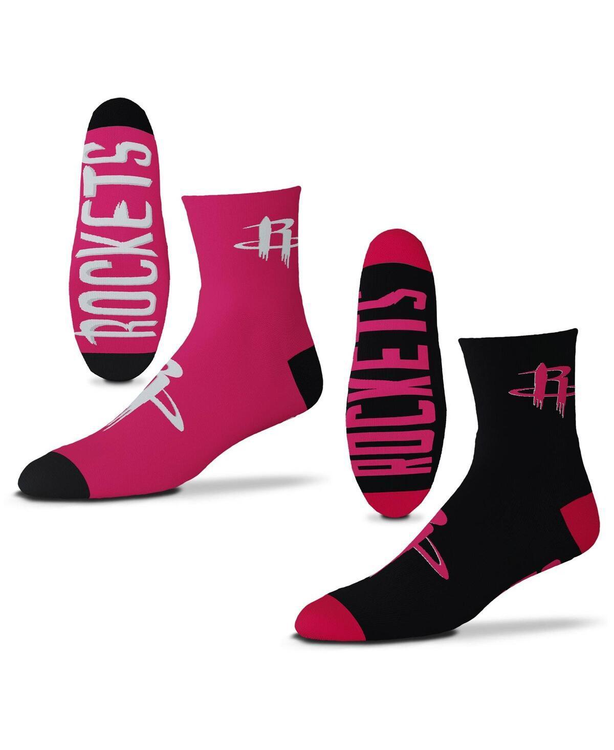 Mens For Bare Feet Houston Rockets 2-Pack Team Quarter-Length Socks Product Image