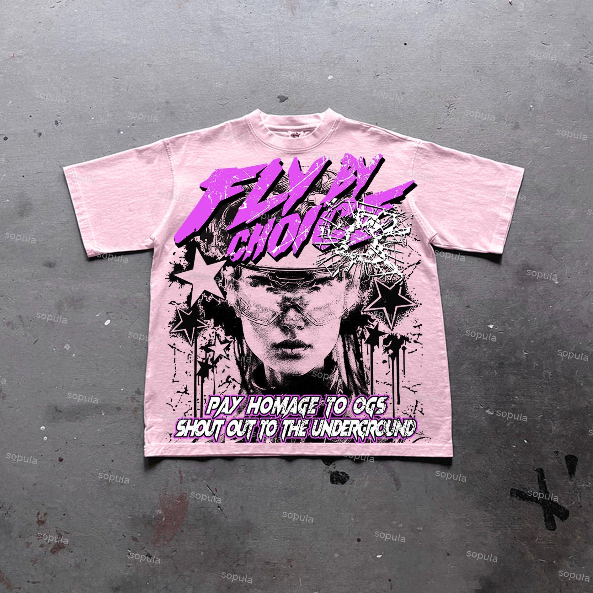 Sopula Fly By Choice Graphic Print Cotton T-Shirt Product Image