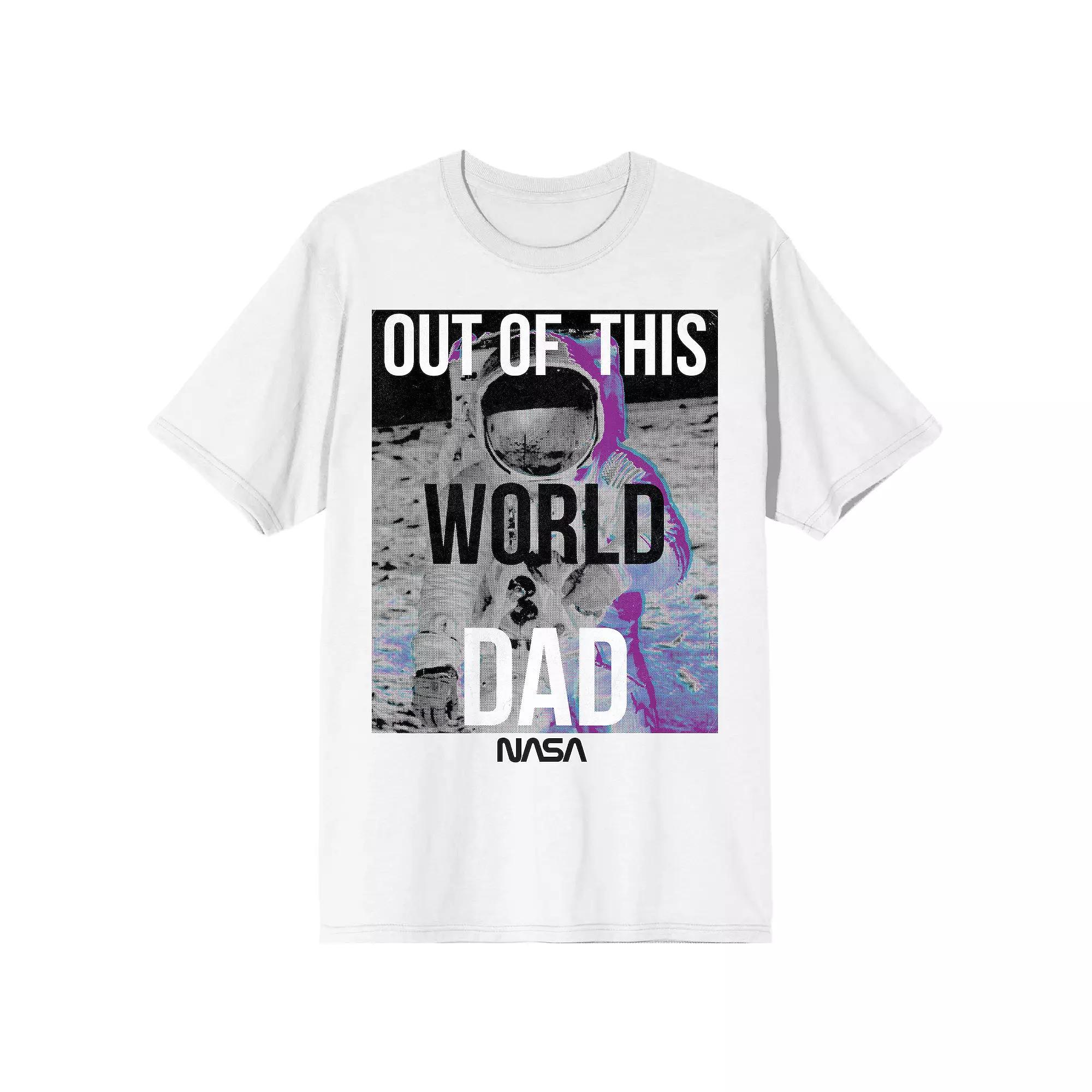 Men's NASA Out of This World Dad Tee, Size: Large, White Product Image