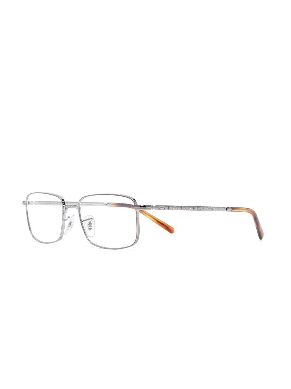 RAY BAN Rectangular-frame Straight-arms Glasses In Grey Product Image