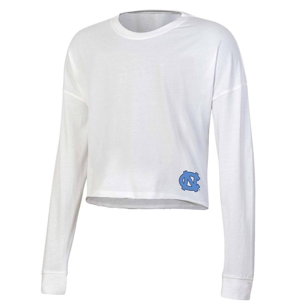 NCAA North Carolina Tar Heels Women's White Long Sleeve T-Shirt Product Image