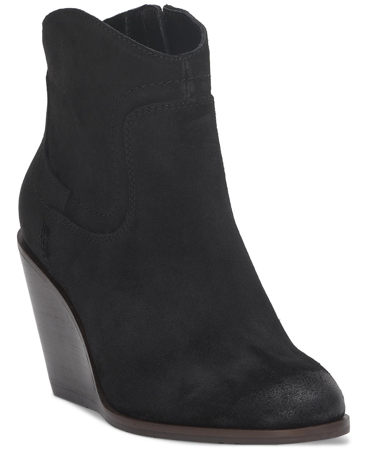 Lucky Brand Womens Waltz Suede Wedge Booties Product Image