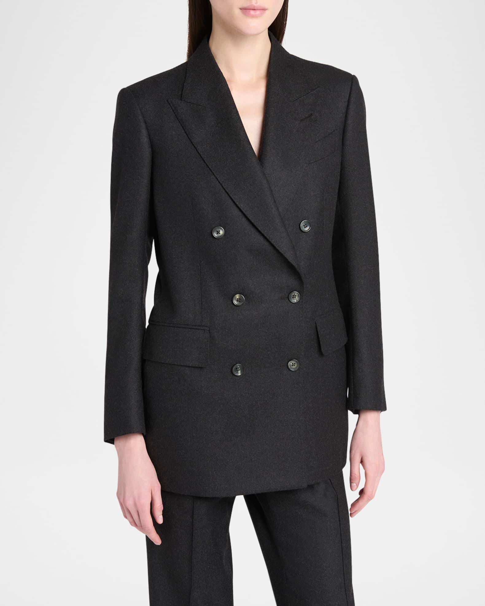 Tailoring Cashmere Double-Breasted Jacket Product Image