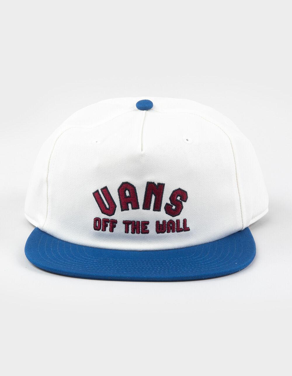 VANS Design Co. Low 5 Panel Snapback Hat - BLUE/WHITE Product Image