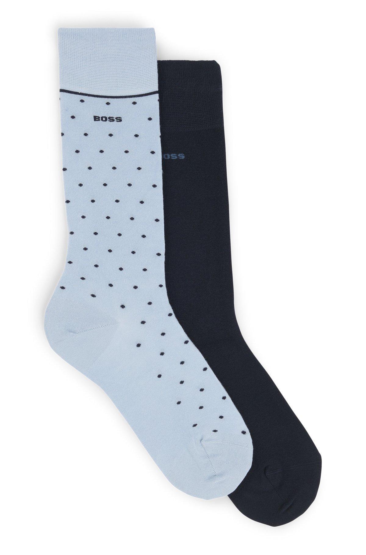 Two-pack of regular-length socks with logo details Product Image
