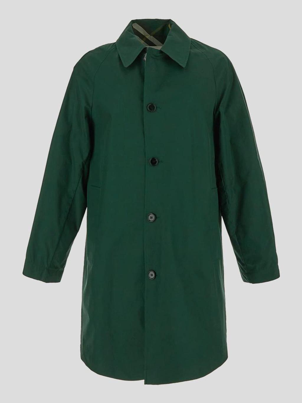 BURBERRY Reversible Trench Coat In Green Product Image