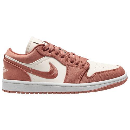 Nike Air Jordan 1 Low SE sneakers in orange & white Product Image