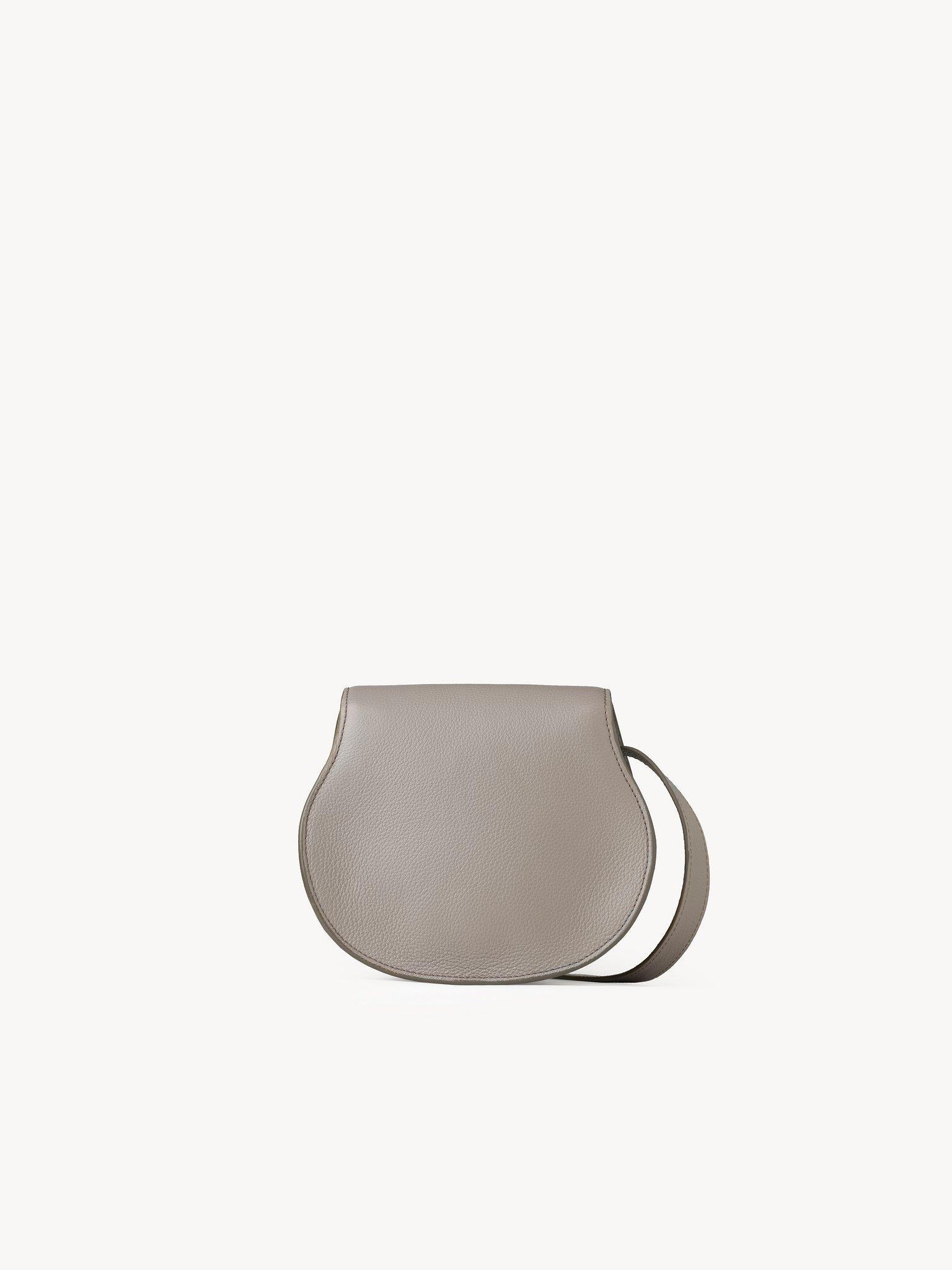 Small Marcie saddle bag in grained leather Product Image