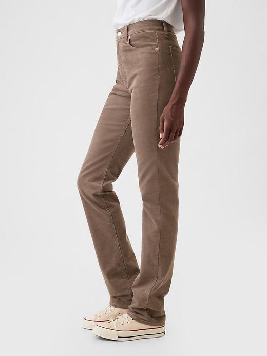 High Rise Corduroy '90s Straight Pants Product Image